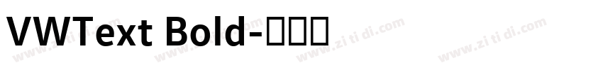 VWText Bold字体转换